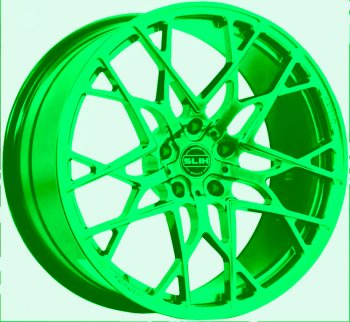 Кованый диск Slik PREMIUM 9.0x20  (RAL 6038 (ярко-зеленый 6038))