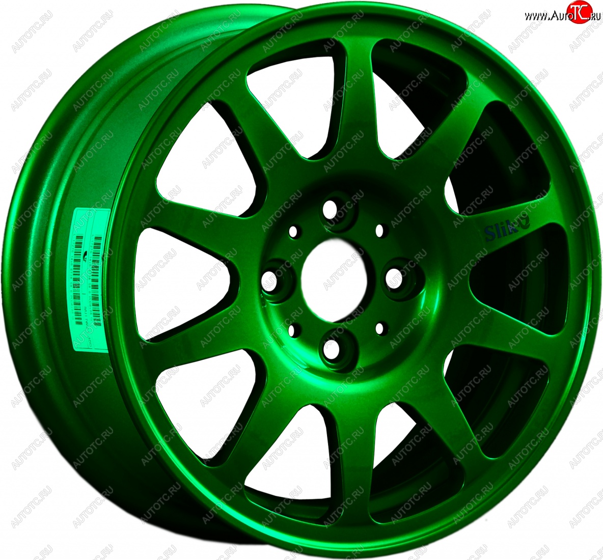 13 499 р. Кованый диск Slik Classic Sport L-1727S 6.0x14   (Зеленый (GREEEN))  с доставкой в г. Майкоп