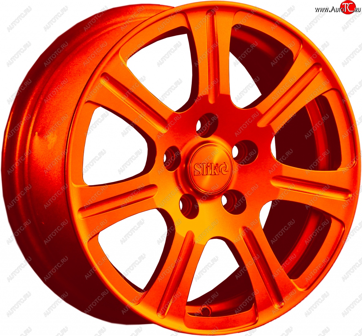 11 899 р. Кованый диск Slik Classic L-1815 6.5x15 Ravon R4 (2016-2020) 4x100.0xDIA56.6xET39.0 (Ярко оранжевый (ORANGE))