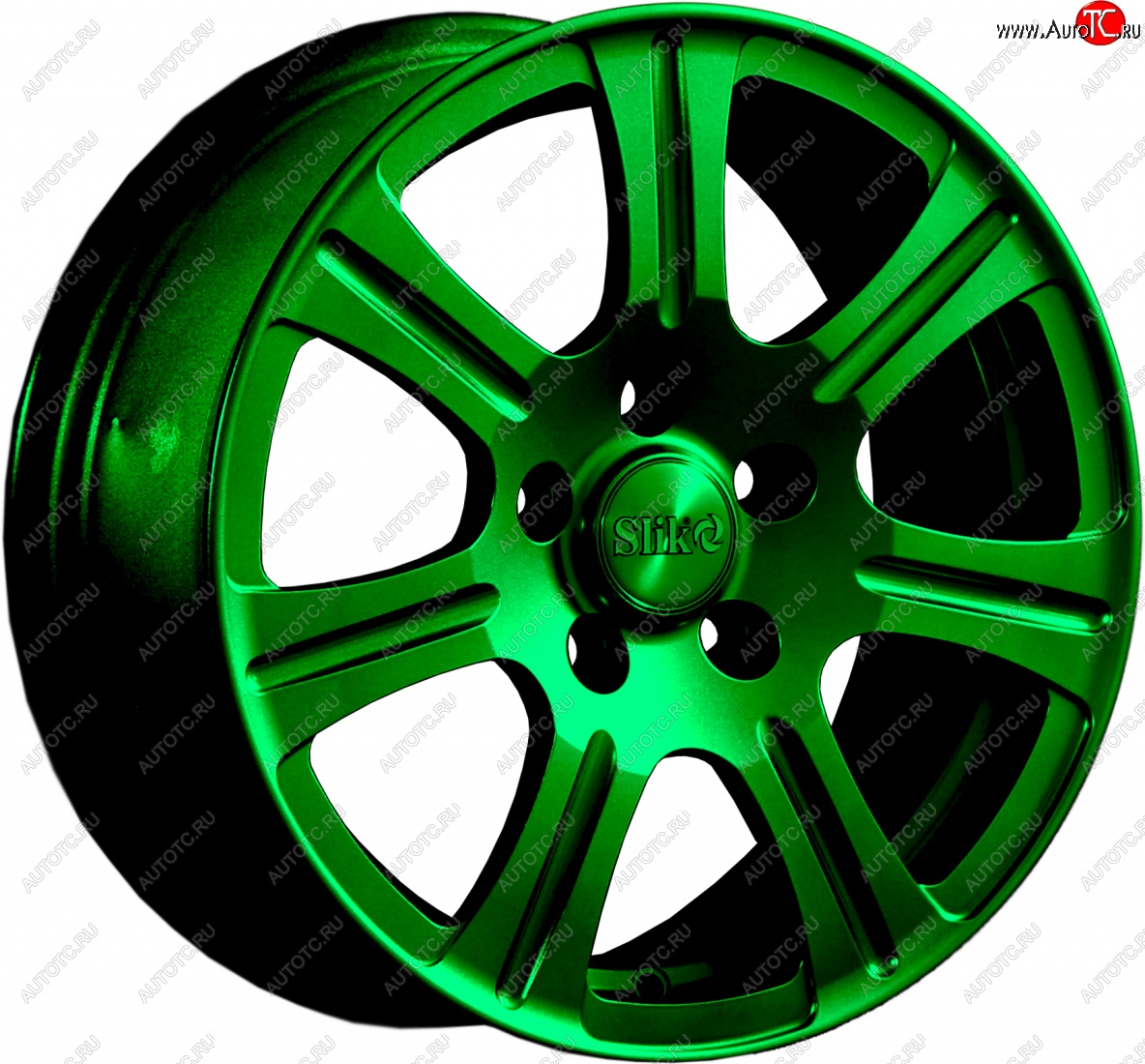 11 899 р. Кованый диск Slik Classic L-1815 6.5x15   (Зеленый (GREEEN))  с доставкой в г. Майкоп