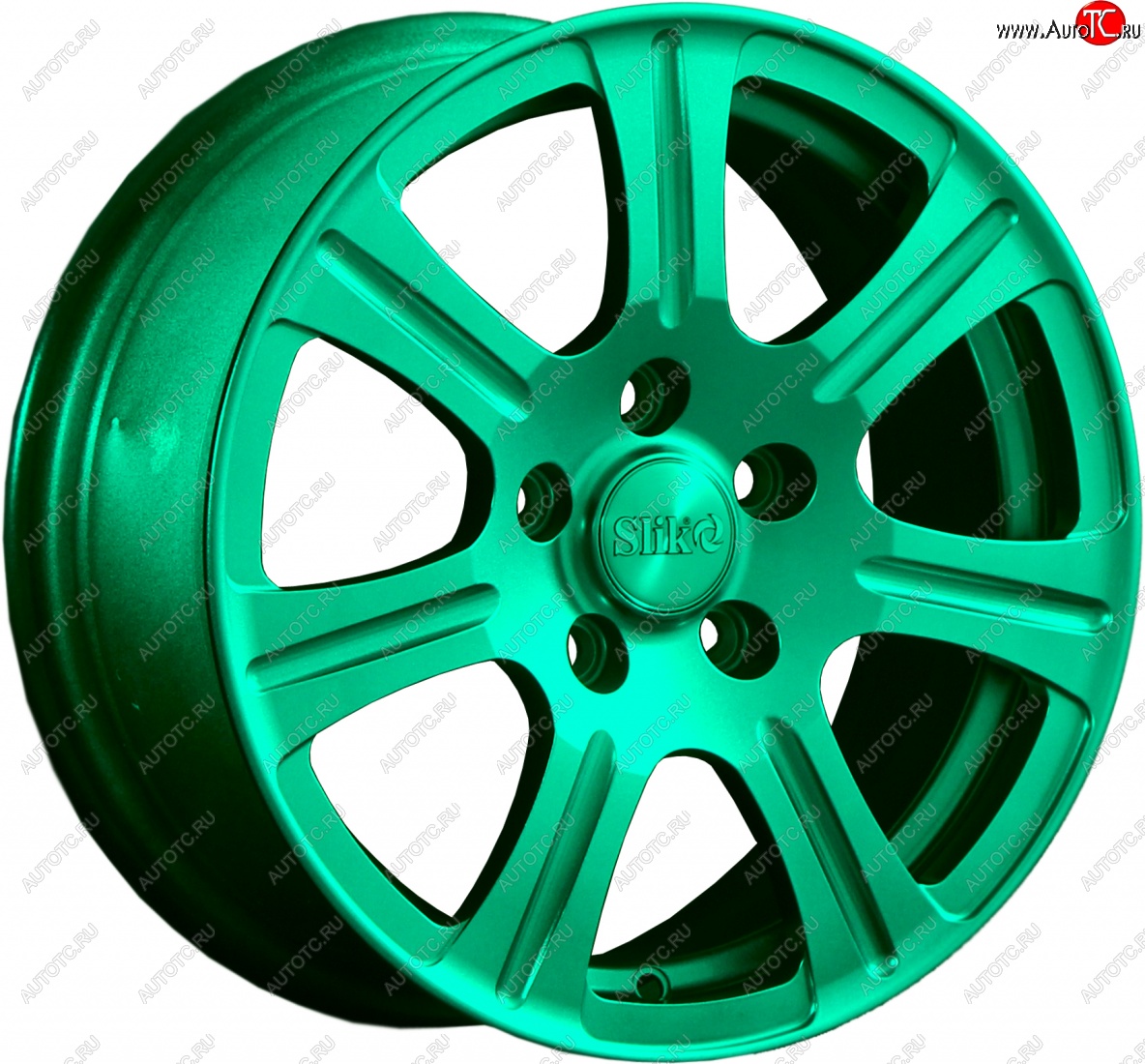 11 899 р. Кованый диск Slik Classic L-1815 6.5x15   (Candy изумрудно-зеленый (Candy Green))  с доставкой в г. Майкоп