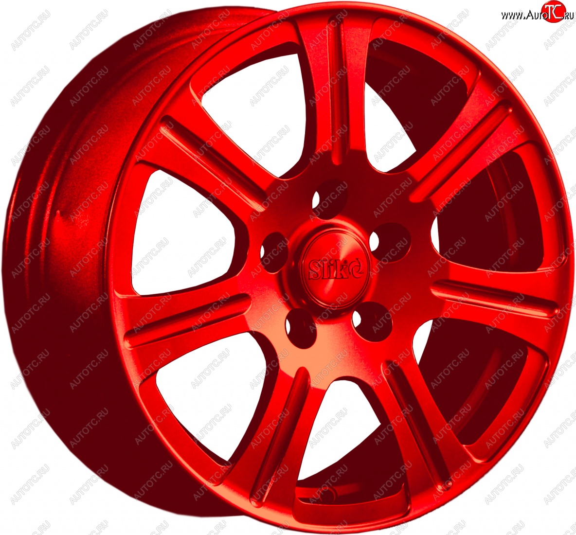11 899 р. Кованый диск Slik Classic L-1815 6.5x15   (Красный (RED))  с доставкой в г. Майкоп