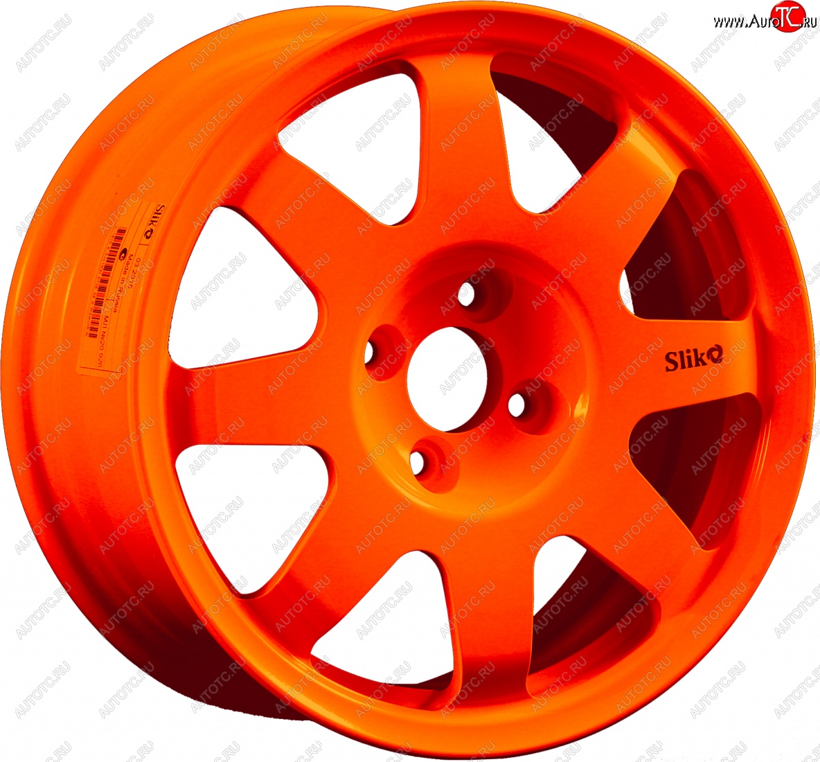 7 460 р. Кованый диск Slik Classic Sport L-181S 5.5x15 Ravon R2 (2016-2025) 4x100.0xDIA56.6xET25.0 (Ярко оранжевый (ORANGE))