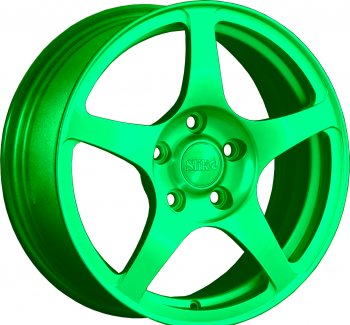 Кованый диск Slik Classic L-193 6.5x16  (RAL 6038 ярко-зеленый (6038))