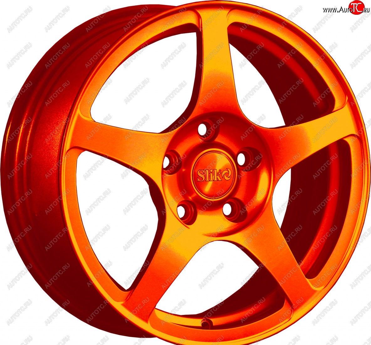15 249 р. Кованый диск Slik Classic L-193 6.5x16   (Ярко оранжевый (ORANGE))  с доставкой в г. Майкоп