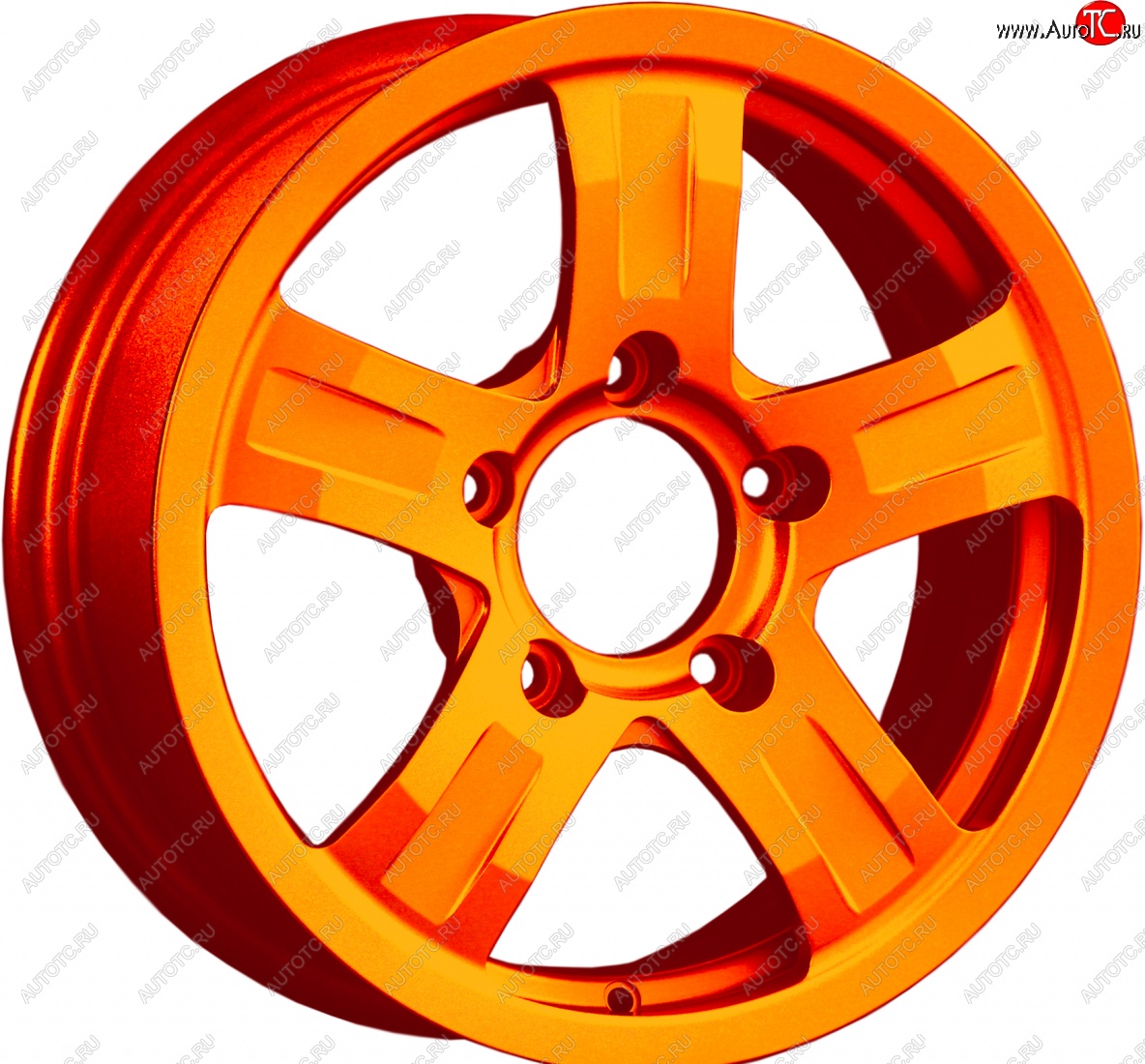 18 999 р. Кованый диск Slik Classic L-208 6.5x16   (Ярко оранжевый (ORANGE))  с доставкой в г. Майкоп