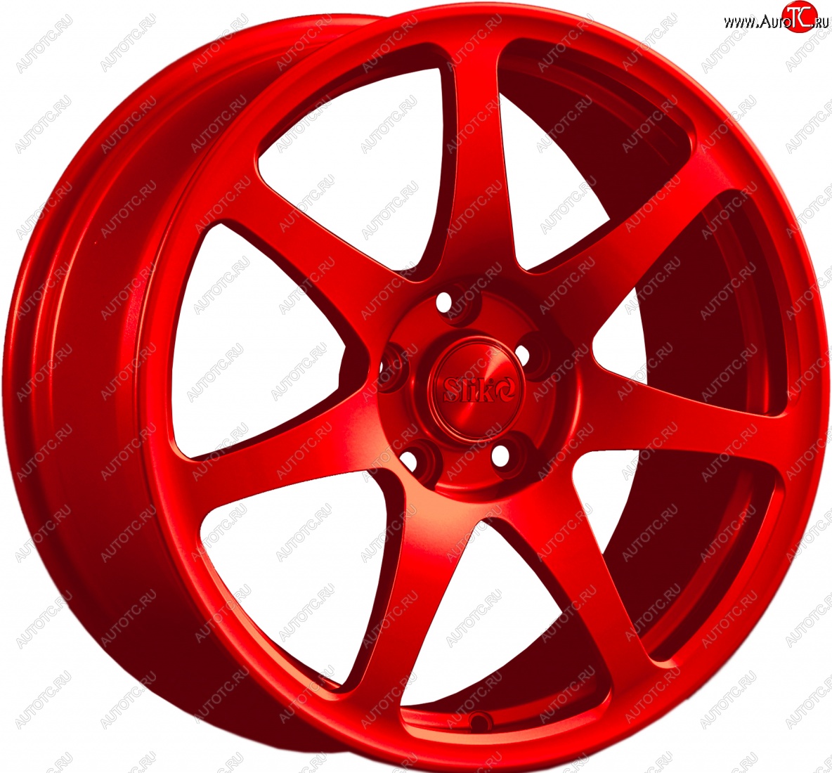 25 599 р. Кованый диск Slik Classic L-722 7.5x17   (Красный (RED))  с доставкой в г. Майкоп