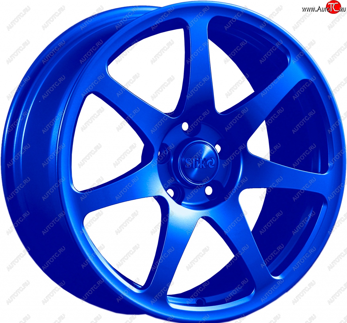 25 599 р. Кованый диск Slik Classic L-722 7.5x17   (Candy синий (Candy BLUE))  с доставкой в г. Майкоп