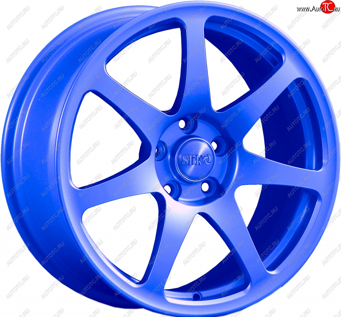 25 599 р. Кованый диск Slik Classic L-722 7.5x17   (Синий (BLUE))  с доставкой в г. Майкоп