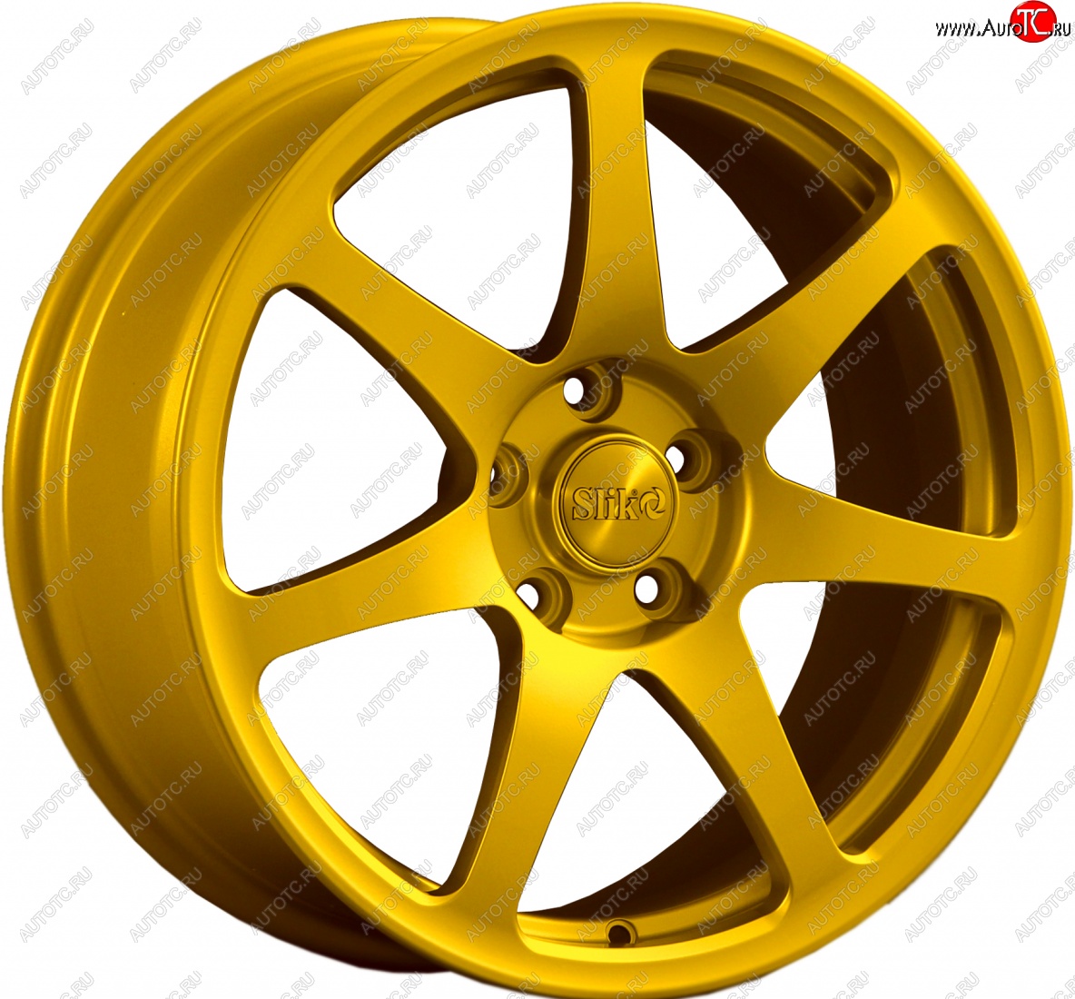 25 599 р. Кованый диск Slik Classic L-722 7.5x17   (Ярко желтый RAL1021 (YELLOW))  с доставкой в г. Майкоп
