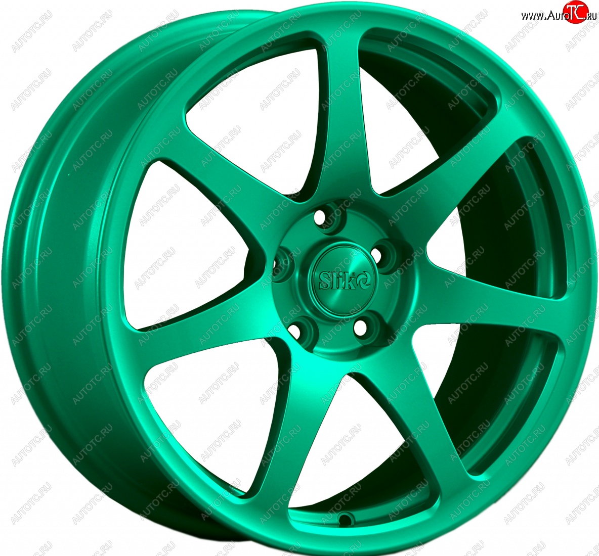 25 599 р. Кованый диск Slik Classic L-722 7.5x17   (Candy изумрудно-зеленый (Candy Green))  с доставкой в г. Майкоп