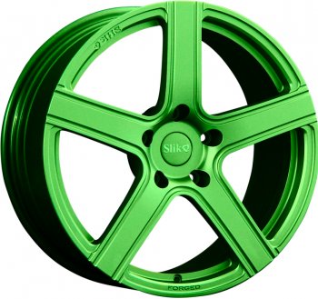 Кованый диск Slik PREMIUM L-730 7.5x17  (RAL 6038 ярко-зеленый (6038))