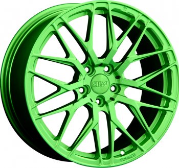 Кованый диск Slik PREMIUM L-734 7.5x17  (RAL 6038 ярко-зеленый (6038))