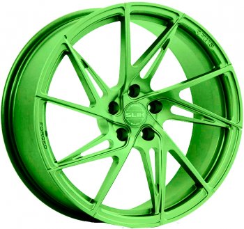 Кованый диск Slik PREMIUM L-739 7.5x17  (RAL 6038 ярко-зеленый (6038))