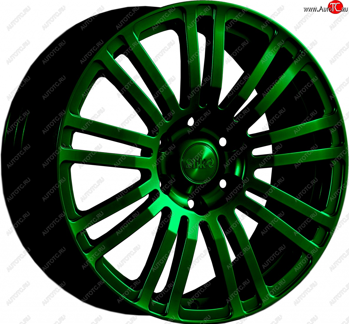 22 299 р. Кованый диск Slik Classic L-802 8.0x18   (Зеленый (GREEEN))  с доставкой в г. Майкоп