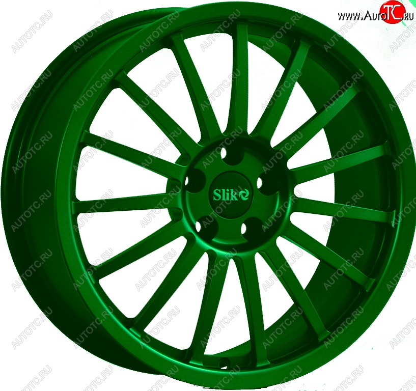 22 299 р. Кованый диск Slik Classic L-808 8.5x18   (Зеленый (GREEEN))  с доставкой в г. Майкоп