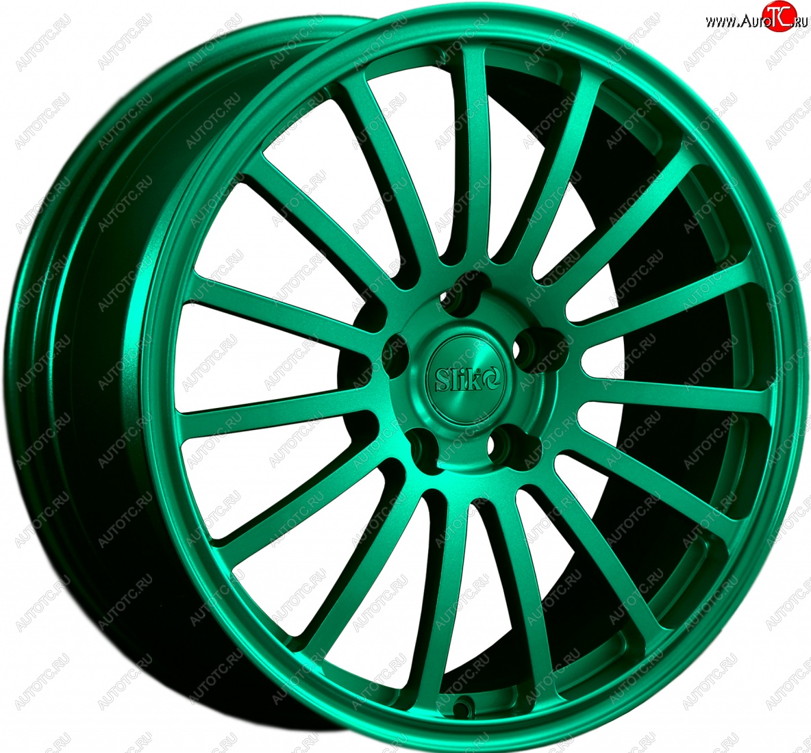 28 099 р. Кованый диск Slik Classic L-810 8.5x18   (Candy изумрудно-зеленый (Candy Green))  с доставкой в г. Майкоп