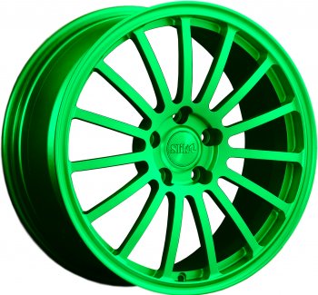 Кованый диск Slik Classic L-810 8.5x18  (RAL 6038 ярко-зеленый (6038))