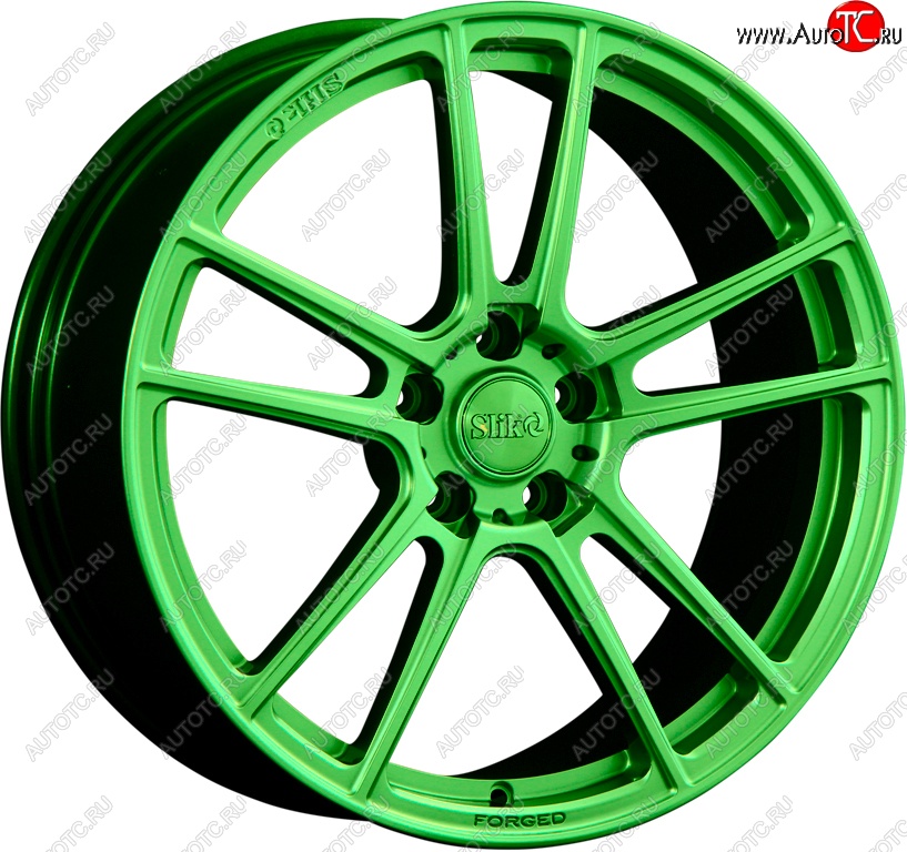 35 499 р. Кованый диск Slik PREMIUM L-817 8.5x18   (RAL 6038 ярко-зеленый (6038))  с доставкой в г. Майкоп