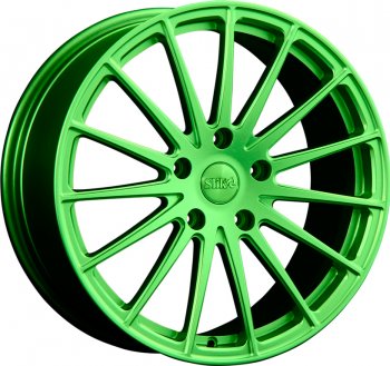 Кованый диск Slik PREMIUM L-823 8.0x18  (RAL 6038 ярко-зеленый (6038))