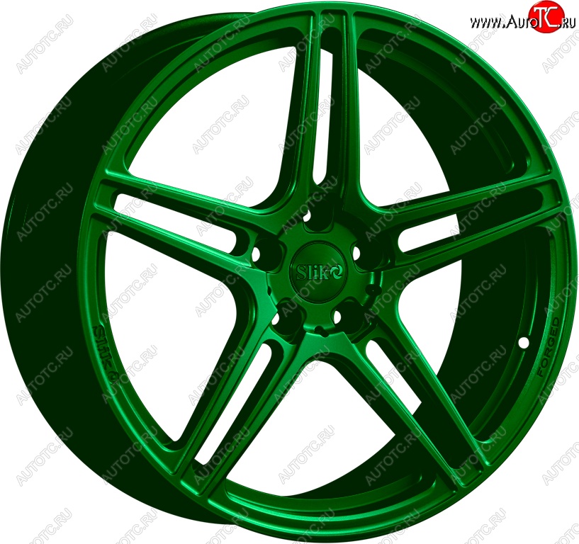 35 499 р. Кованый диск Slik PREMIUM L-824 8.0x18   (Зеленый (GREEEN))  с доставкой в г. Майкоп