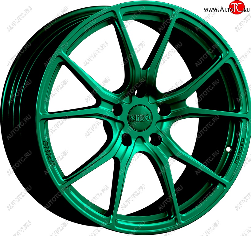 35 499 р. Кованый диск Slik PREMIUM L-827 8.0x18   (Candy изумрудно-зеленый (Candy Green))  с доставкой в г. Майкоп