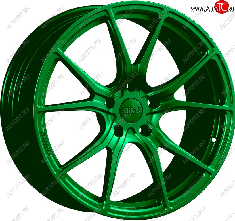 35 499 р. Кованый диск Slik PREMIUM L-827 8.5x18   (Зеленый (GREEEN))  с доставкой в г. Майкоп
