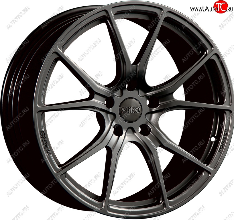 35 499 р. Кованый диск Slik PREMIUM L-827 8.5x18   (Темный хром (DC))  с доставкой в г. Майкоп