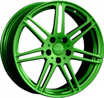 Кованый диск Slik PREMIUM L-828 8.0x18  (RAL 6038 ярко-зеленый (6038))
