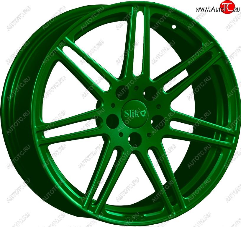 35 499 р. Кованый диск Slik PREMIUM L-828 8.5x18   (Зеленый (GREEEN))  с доставкой в г. Майкоп