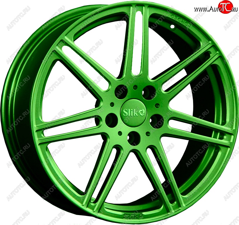 35 499 р. Кованый диск Slik PREMIUM L-828 8.5x18   (RAL 6038 ярко-зеленый (6038))  с доставкой в г. Майкоп