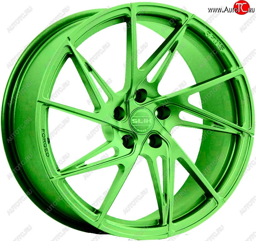 35 499 р. Кованый диск Slik PREMIUM L-836 8.5x18   (RAL 6038 ярко-зеленый (6038))  с доставкой в г. Майкоп