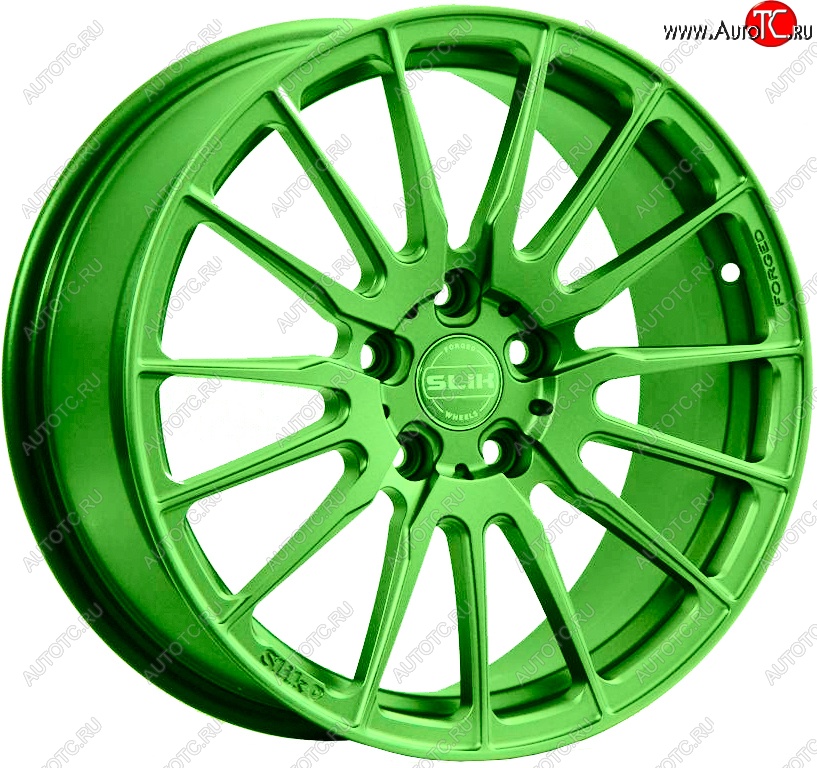 35 499 р. Кованый диск Slik PREMIUM L-838 8.5x18   (RAL 6038 ярко-зеленый (6038))  с доставкой в г. Майкоп