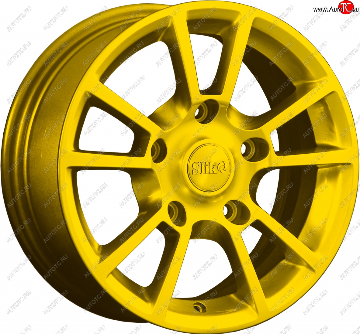 15 249 р. Кованый диск Slik Classic L-87 6.5x15 Fiat Stilo (2001-2007) 4x98.0xDIA58.1xET43.0 (Candy ярко-желтый (Candy YELLOW))