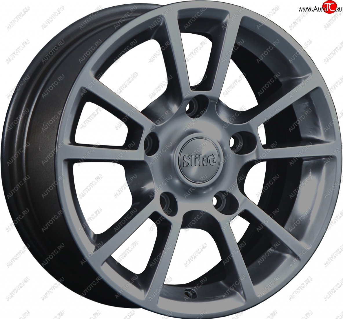 15 249 р. Кованый диск Slik Classic L-87 6.5x15   (Графит глянцевый (GM))  с доставкой в г. Майкоп