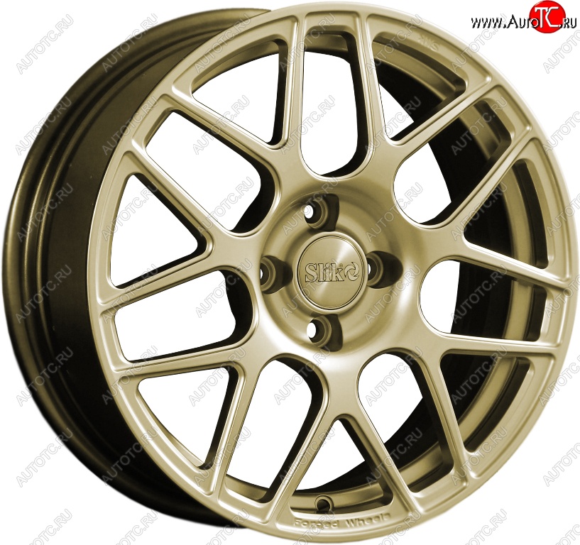 19 449 р. Кованый диск Slik premium R16x6.5 Золотой (G) 6.5x16 Nissan Qashqai 1 дорестайлинг (2007-2010) 5x114.3xDIA66.1xET40.0 (Цвет: G)
