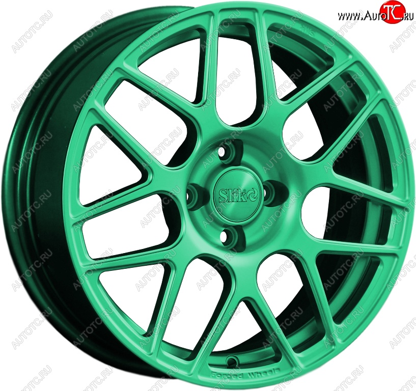 19 449 р. Кованый диск Slik premium R16x6.5 Candy Green изумрудно-зеленый 6.5x16   (Цвет: Candy Green изумрудно-зеленый 6.5x16)  с доставкой в г. Майкоп