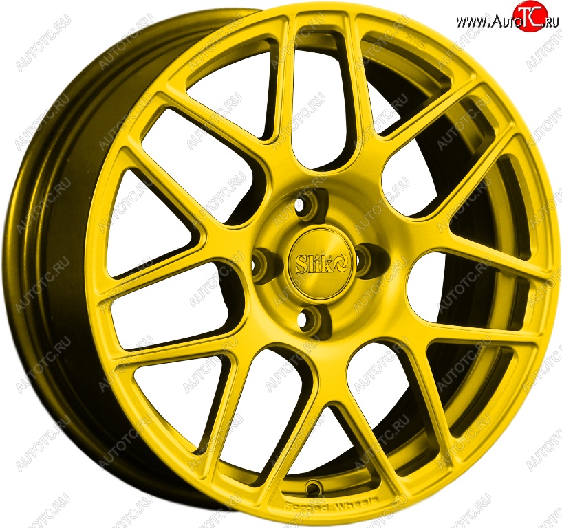 19 449 р. Кованый диск Slik premium R16x6.5 Candy YELLOW ярко-желтый 6.5x16   (Цвет: Candy YELLOW ярко-желтый 6.5x16)  с доставкой в г. Майкоп