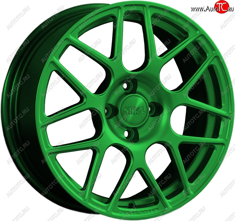 19 449 р. Кованый диск Slik premium R16x6.5 Зеленый (GREEN) 6.5x16   (Цвет: GREEN)  с доставкой в г. Майкоп