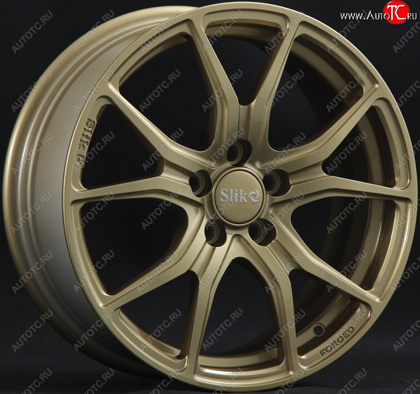 19 449 р. Кованый диск Slik premium R16x6.5 Золотой (G) 6.5x16 Nissan Qashqai 1 дорестайлинг (2007-2010) 5x114.3xDIA66.1xET40.0 (Цвет: G)