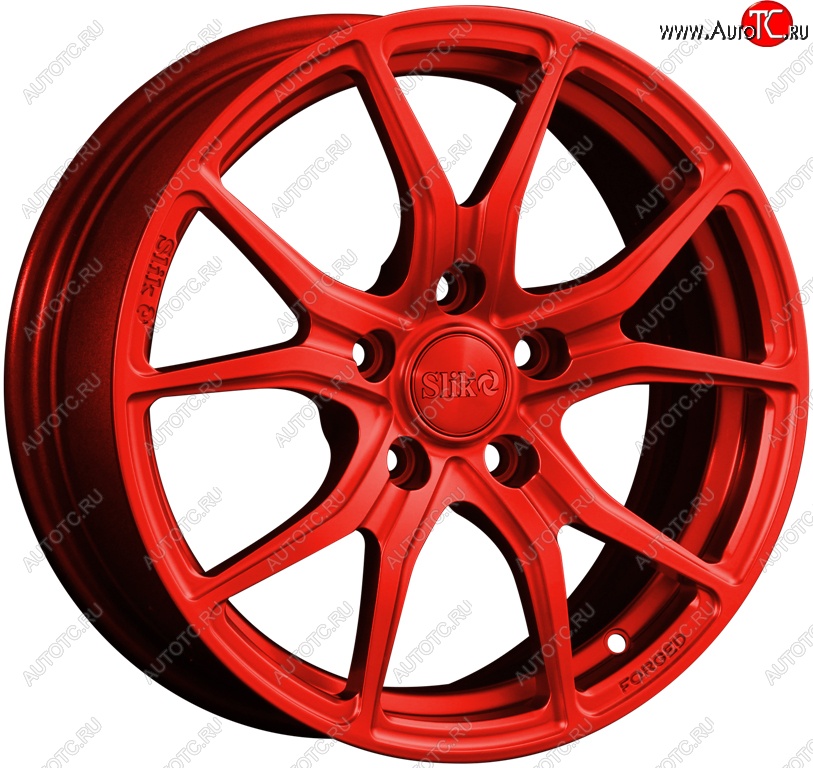 19 449 р. Кованый диск Slik premium R16x6.5 Candy RED красный 6.5x16   (Цвет: Candy RED красный 6.5x16)  с доставкой в г. Майкоп