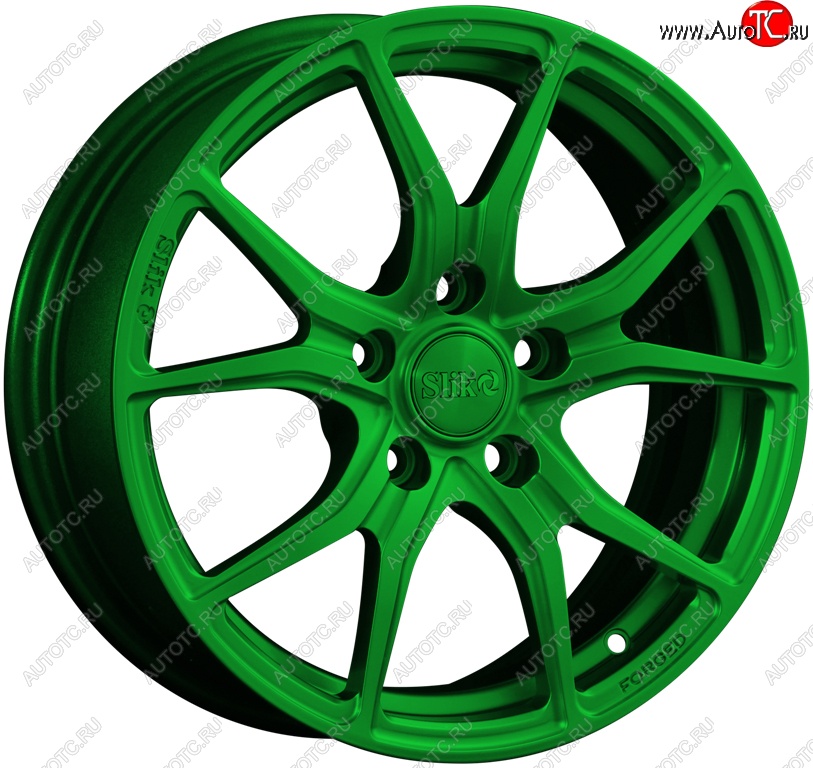 19 449 р. Кованый диск Slik premium R16x6.5 Зеленый (GREEN) 6.5x16   (Цвет: GREEN)  с доставкой в г. Майкоп