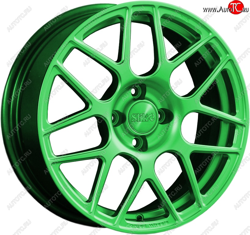 25 999 р. Кованый диск Slik premium R17x7.5 RAL 6038 ярко зеленый (6038) 7.5x17   (Цвет: 6038)  с доставкой в г. Майкоп