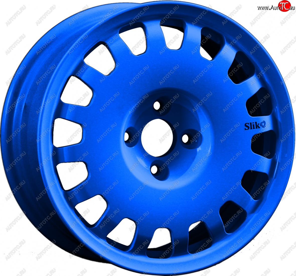 15 249 р. Кованый диск Slik Sport 6.5x15 (Candy синий) 6.5x15/4-5x98-120 D54.1-72.6   (Цвет: Candy синий)  с доставкой в г. Майкоп