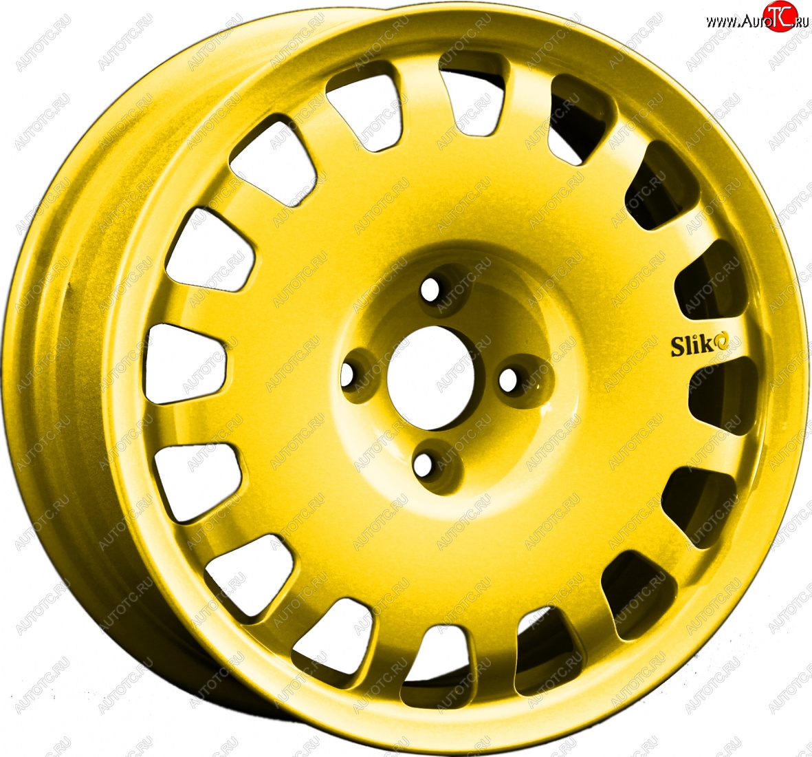 15 249 р. Кованый диск Slik Sport 6.5x15 (Ярко-желтый RAL 1021) 6.5x15/4-5x98-120 D54.1-72.6   (Цвет: Ярко-желтый RAL 1021)  с доставкой в г. Майкоп