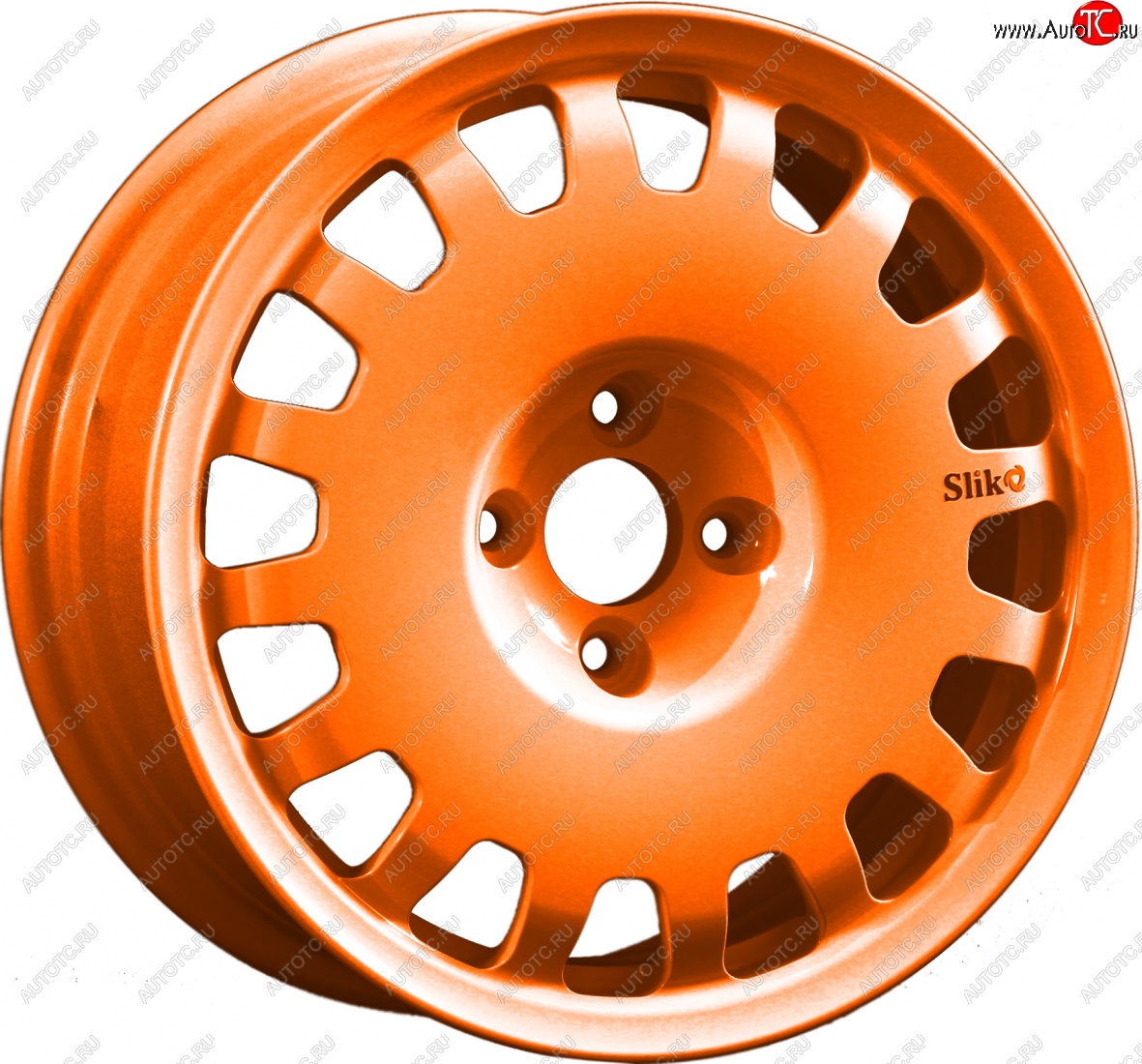 15 249 р. Кованый диск Slik Sport 6.5x15 (Ярко-оранжевый) 6.5x15/4-5x98-120 D54.1-72.6   (Цвет: Ярко-оранжевый)  с доставкой в г. Майкоп