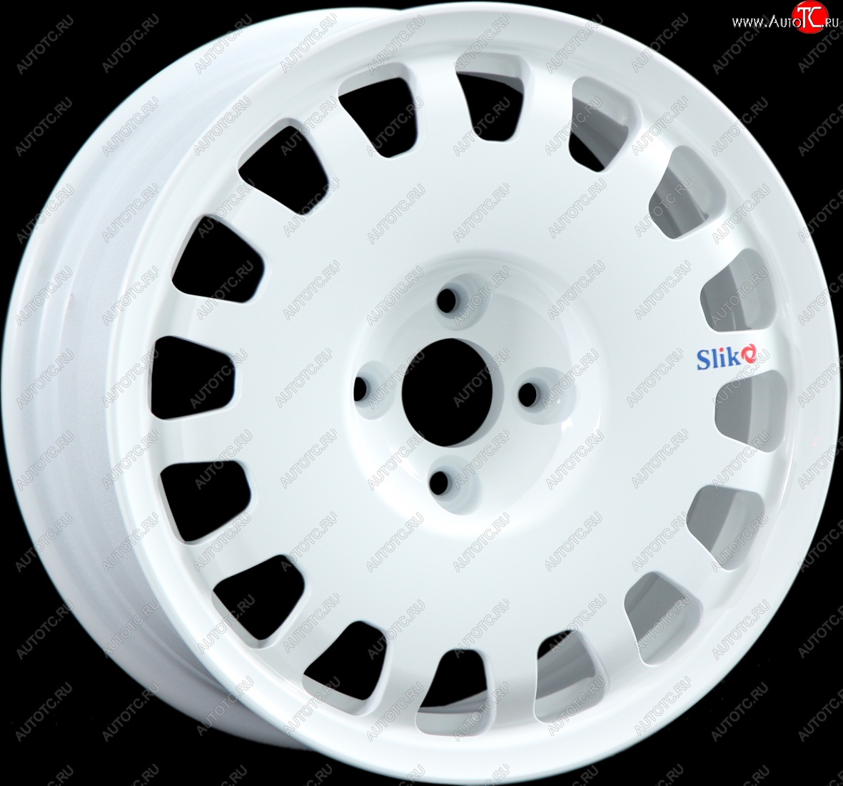 15 249 р. Кованый диск Slik Sport 6.5x15 (Белый) 6.5x15/4-5x98-120 D54.1-72.6   (Цвет: Белый)  с доставкой в г. Майкоп