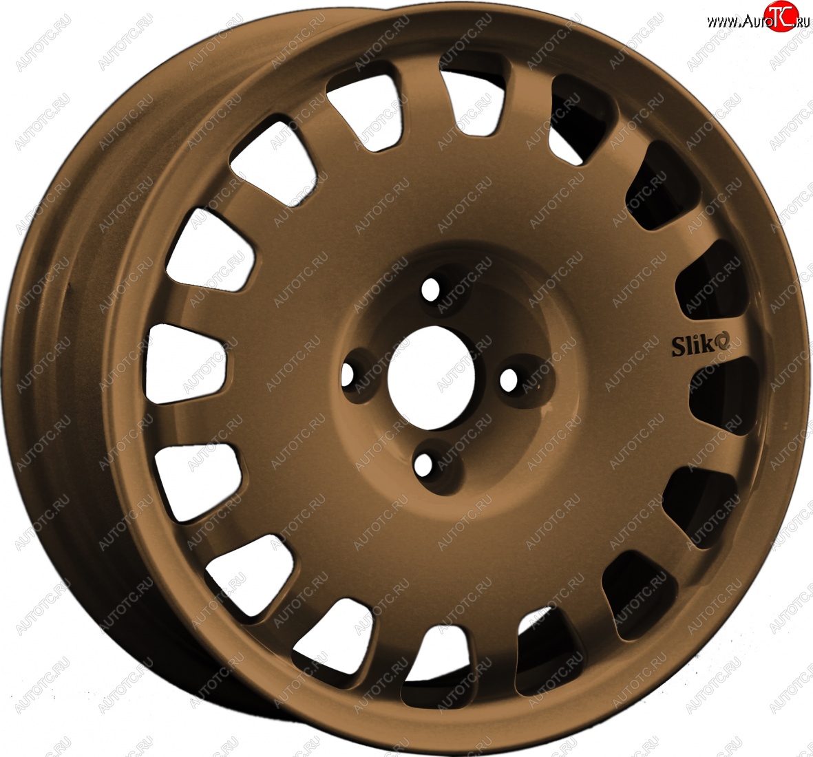 15 249 р. Кованый диск Slik Sport 6.5x15 (Металлик коньячная бронза. Глянец) 6.5x15/4-5x98-120 D54.1-72.6   (Цвет: Металлик коньячная бронза. Глянец)  с доставкой в г. Майкоп