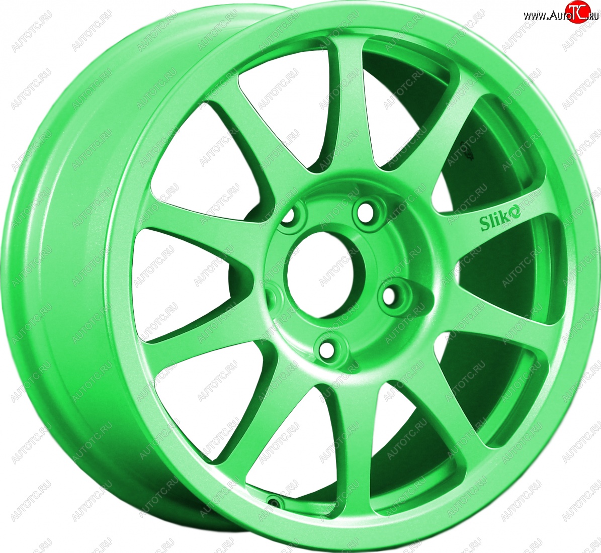24 899 р. Кованый диск Slik Sport 7x15 (RAL 6038 ярко-зеленый)   (Цвет: RAL 6038 ярко-зеленый)  с доставкой в г. Майкоп