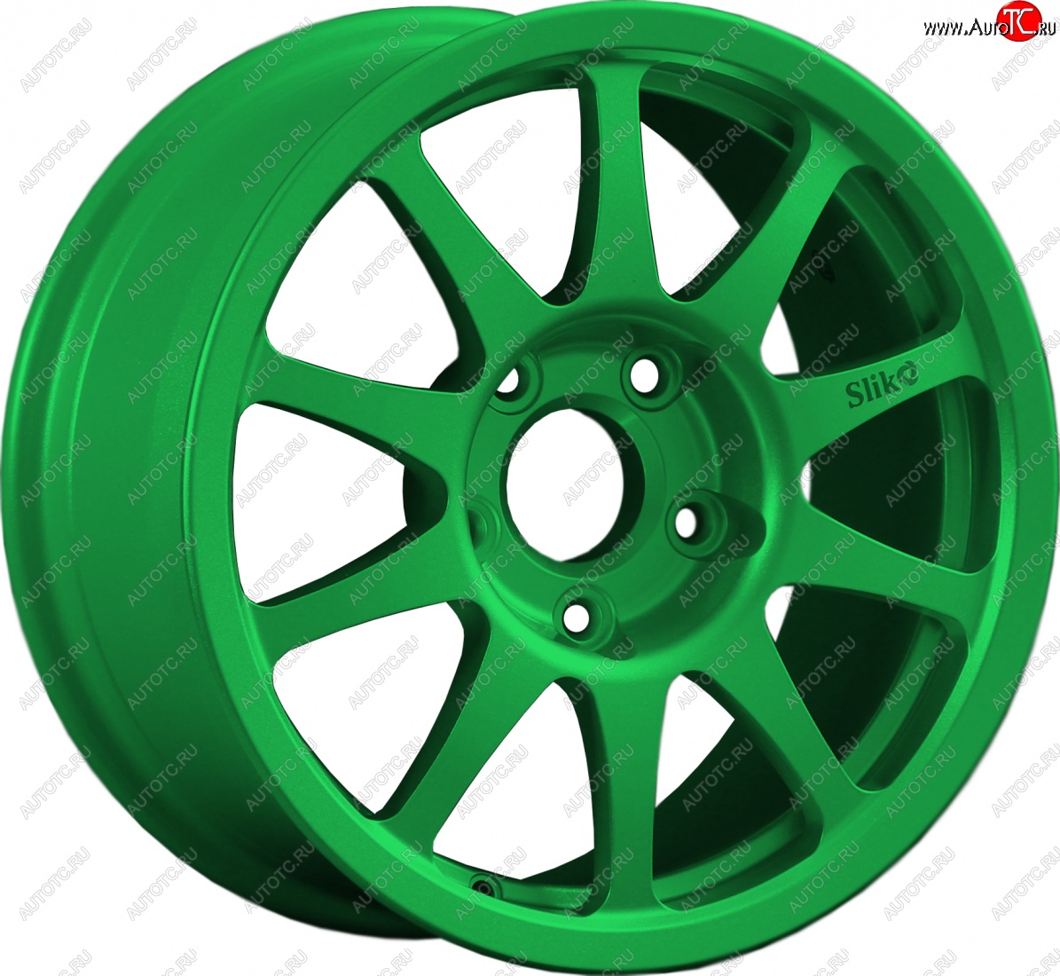 24 899 р. Кованый диск Slik Sport 7x15 (Зеленый)   (Цвет: Зеленый)  с доставкой в г. Майкоп